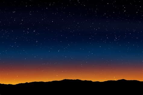 Landscape night sky night sky stars - Free Stock Illustrations | Creazilla