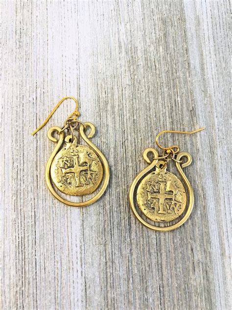 Gold Coin Earrings