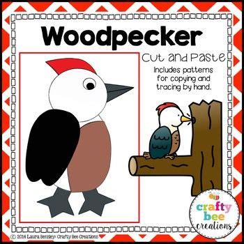 Woodpecker Craft Forest Zoo Woodland Animals Craft Activities Bulletin ...