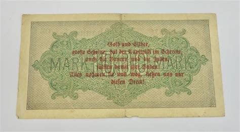 IMCS Militaria | Third Reich Reichsmark Bank Note with anti Jew print