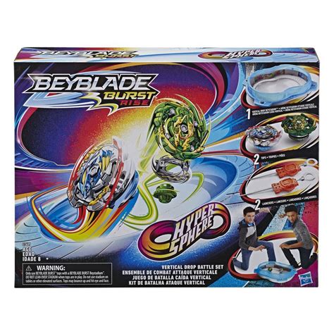 Beyblade Burst Rise Hypersphere Vertical Drop Battle Complete Set w ...