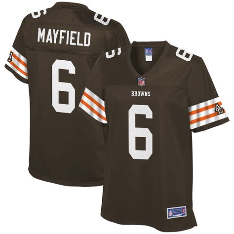 Women's Cleveland Browns Baker Mayfield NFL Pro Line Brown Historic ...