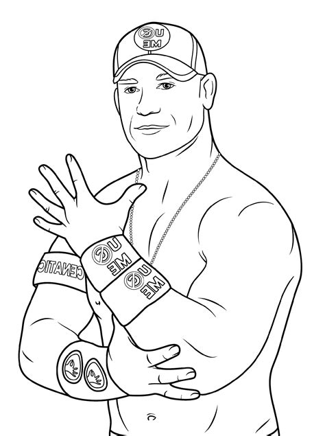 Wrestling Coloring Pages Free Printable Web 39+ Wwe Coloring Pages Printable For Printing And ...