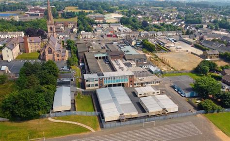 Aerial Photo of Holy Trinity College Cookstown County Tyrone Northern Ireland Stock Photo ...