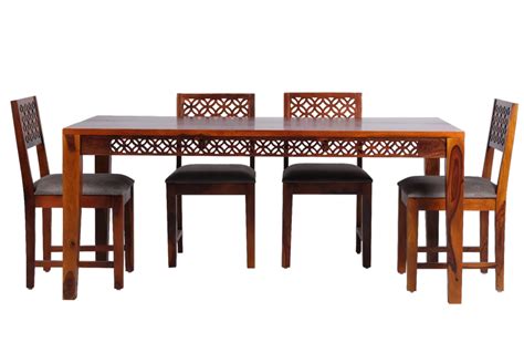 4 Seater Wooden Dining Table Set at Rs 65000/set in Gandhinagar | ID ...