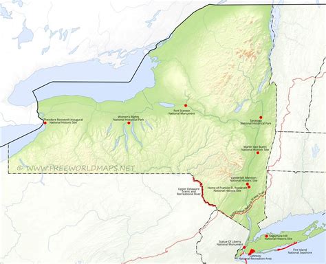 New York National Parks Map