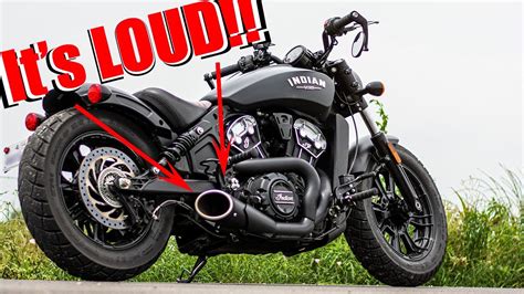 Indian Scout Bobber 60 Exhaust Upgrade | Reviewmotors.co