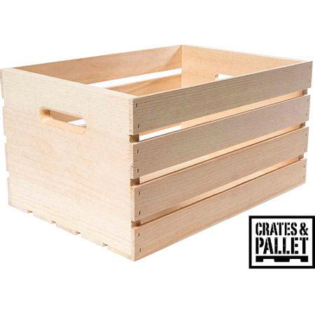 Crates and Pallet Wood Crate, Large - Walmart.com - Walmart.com