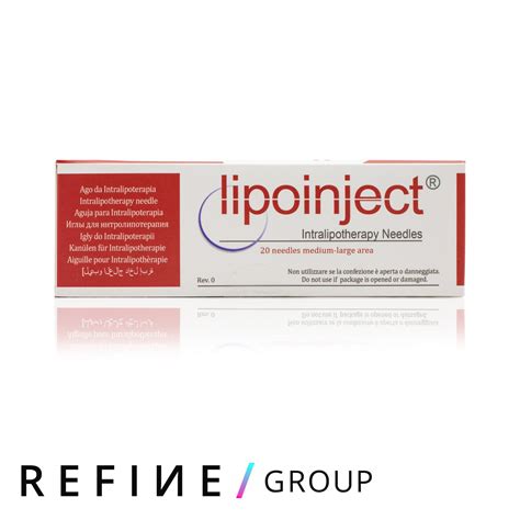 LIPOINJECT 24G INTRALIPOTHERAPY NEEDLES (20 NEEDLES X 100MM) | Refine Pharma