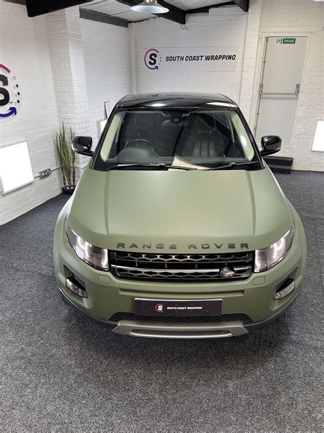 Range Rover Evoque Olive Green - South Coast Wrapping