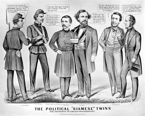 Cartoon: Election Of 1864 Photograph by Granger - Pixels