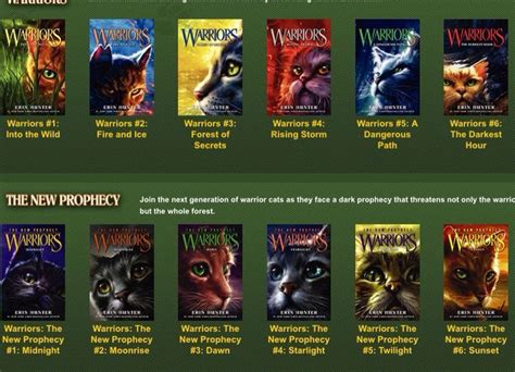Warrior Cats Books Online Free The New Prophecy | Care About Cats