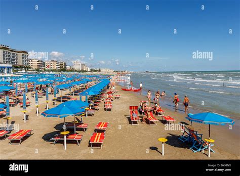 The Beach at Pesaro, Le Marche, Italy Stock Photo: 68431270 - Alamy