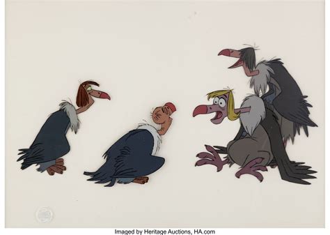 The Jungle Book Vultures Production Cel Setup (Walt Disney, 1967) | Jungle book vultures, Jungle ...