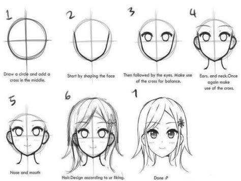 Cách vẽ khuân mặt người phong cách Anime Manga đơn giản | CoTvn.Net | Anime drawings tutorials ...