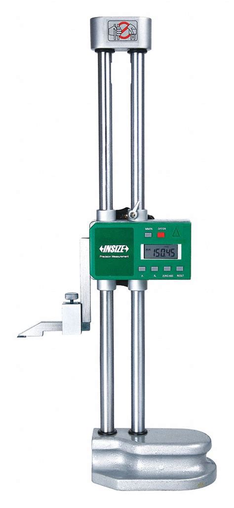 INSIZE Digital Height Gauge, Series Insize 1151, Range 0 in to 12 in/0 to 300 mm, Accuracy ±0. ...