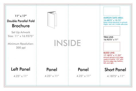 " X " Double Parallel Brochure Template Us Press in 11X17 Brochure Template – 10+ Examples of ...