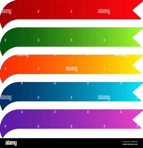 Banner, ribbon horizontal shape, design element - stock vector ...