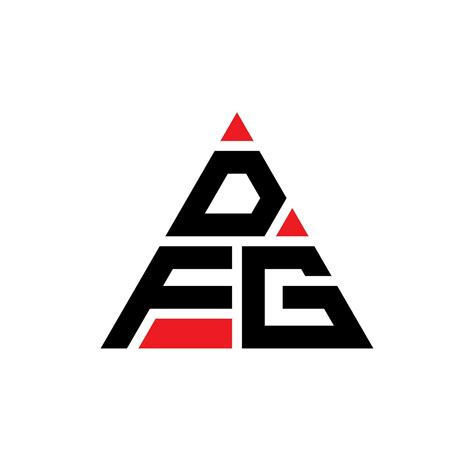 DFG triangle letter logo design with triangle shape. DFG triangle logo ...