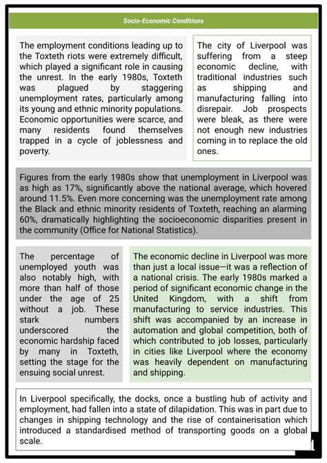 Toxteth Riots 1981 | Causes, Events, Impacts | History Worksheets