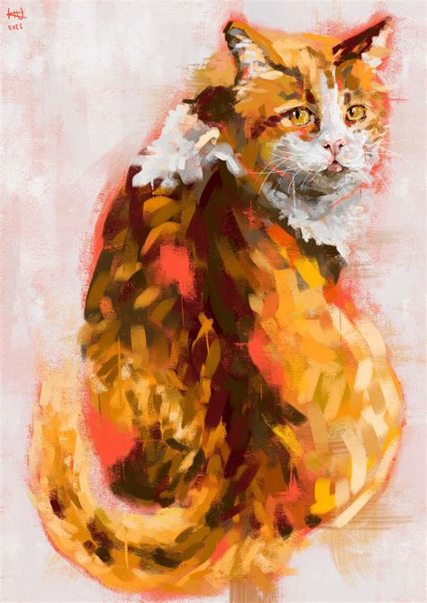 ArtStation - Ginger cat