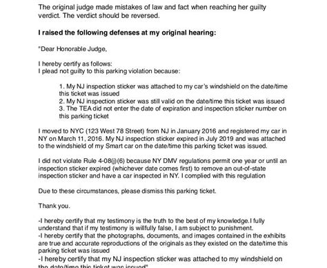 How To Write A Not Guilty Plea Letter - Amelie Text