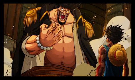 Online crop | Blackbeard and Luffy poster, anime, One Piece, Monkey D. Luffy, blackbeard HD ...