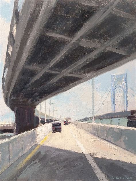 "Approaching The Verrazano Bridge" - acrylic on canvas - 24"x18" | Acrylic painting, Canvas ...