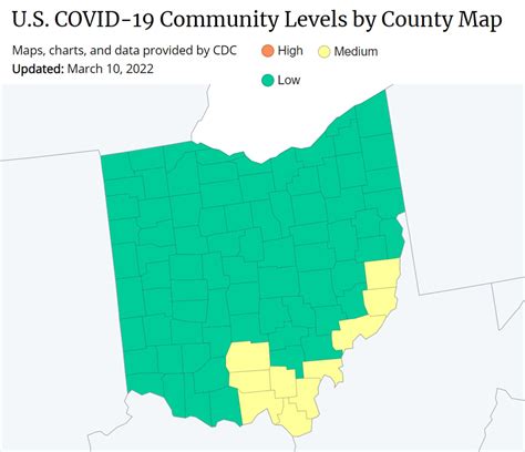 Most of Ohio goes green on new CDC COVID-19 map; meaning no mask recommendations - cleveland.com