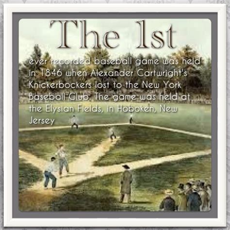 The Facts: The 1st Recorded Baseball Game - MunchOut Blog