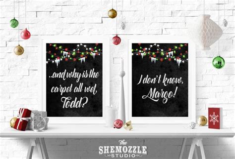 Christmas Vacation inspired Todd & Margo Printable Poster INSTANT ...