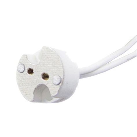 Mr16 Socket, G4 Gu5.3 Light Socket, Ceramic With 10cm Silicon Wire, 2pin Led Spotlight Socket ...