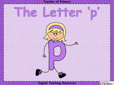 The Letter P - PowerPoint | English Reception - Worksheets Library