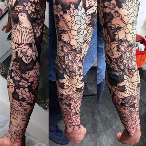 japanese cherry blossom tattoo sleeve - Claude Duggan