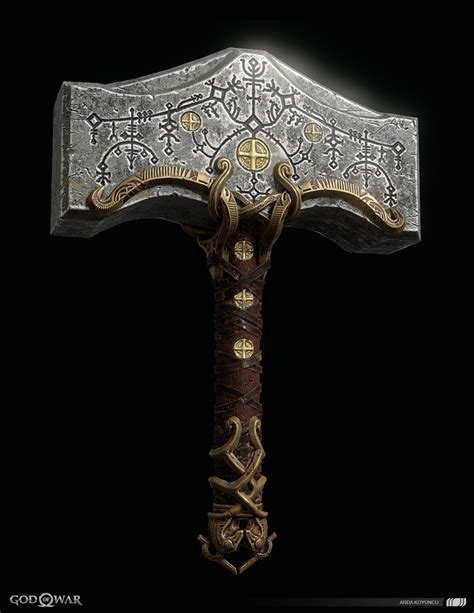 [Art] Mjolnir (by Arda Koyuncu) : r/GodofWar