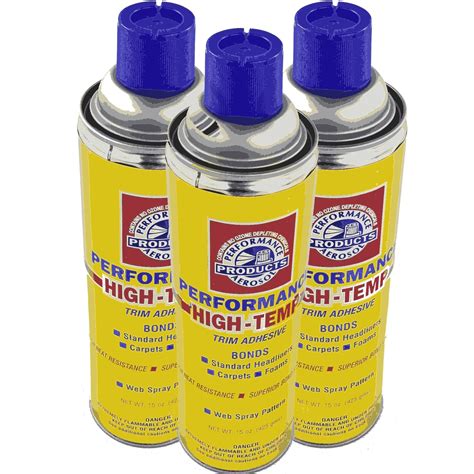 Spray Glue Adhesive Performance High Temp 12 OZ Cans of Headliners ...