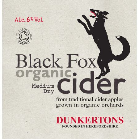 Buy Dunkertons Organic Cider Organic Black Fox | Buy Cider online direct from Dunkertons Organic ...