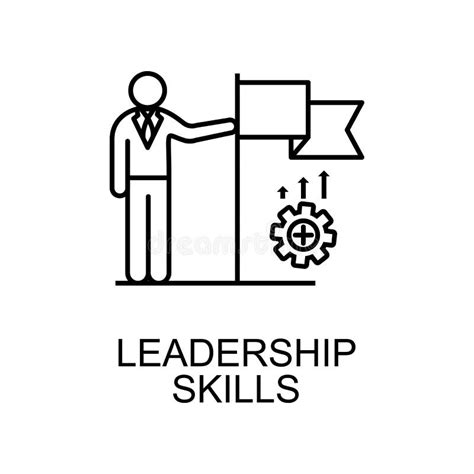 Leadership Skills Line Icon. Element of Human Resources Icon for Mobile Concept and Web Apps ...