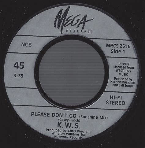 K.W.S. | Please Don't Go | Vinyl (7", 45 RPM, Single) | VinylHeaven ...