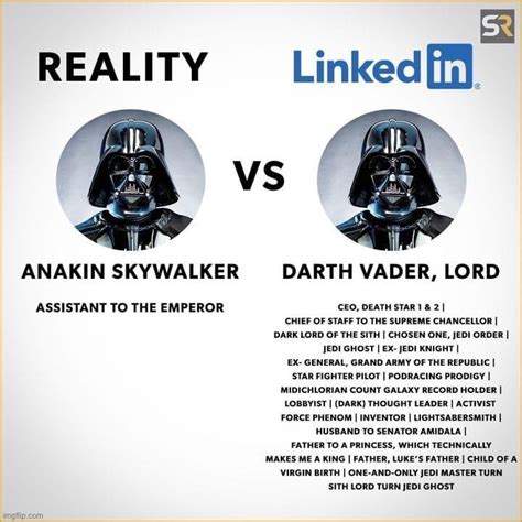 Darth Vader LinkedIn - Imgflip