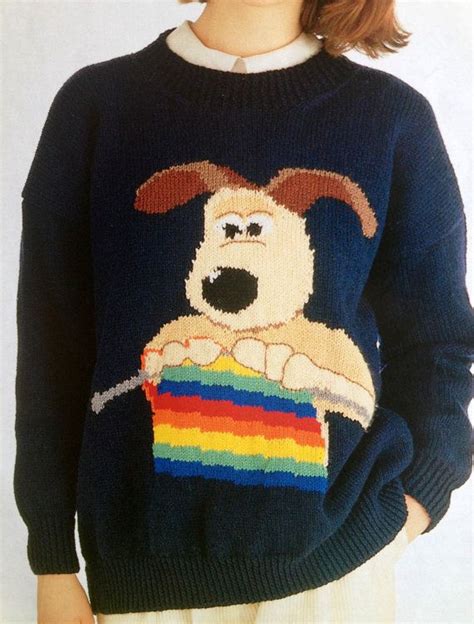 This is a PDF file containing a copy of the patterns for these super Wallace and Gromit jumpers ...