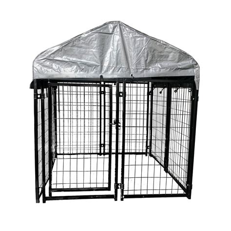 ALEKO DK5X5X4RF Expandable Heavy Duty Dog Kennel and Playpen Kit with ...