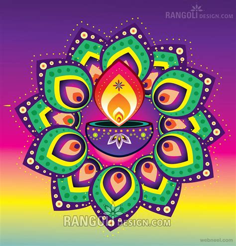 Diwali Rangoli Designs 5 - Full Image