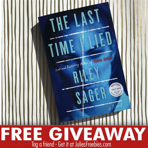 The Last Time I Lied Book Sweepstakes - Julie's Freebies