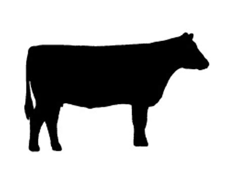 Dairy Cow Silhouette at GetDrawings | Free download