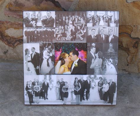 Unique Engagement Gift Wedding Collage Picture Frame