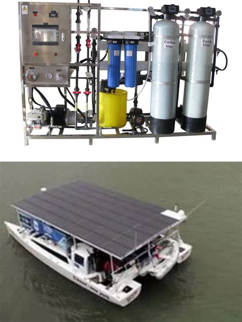 Solar powered small boat desalinator watermaker water desalination unit ...