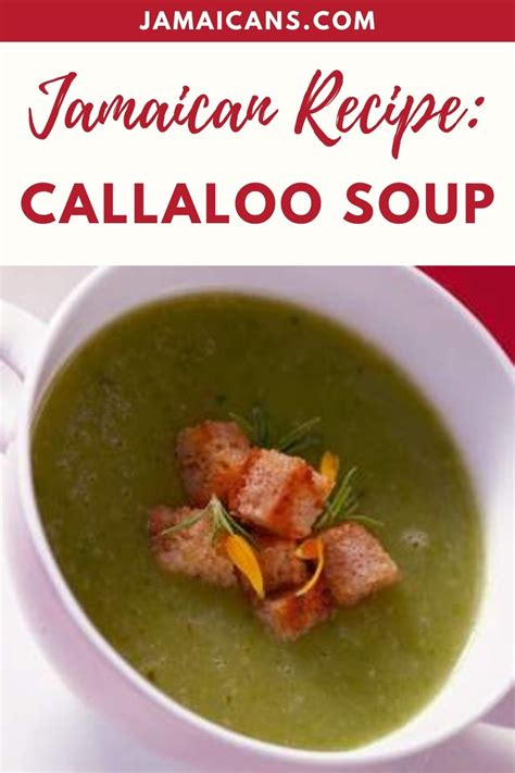 Jamaican Recipe: Callaloo Soup - Jamaicans and Jamaica - Jamaicans.com