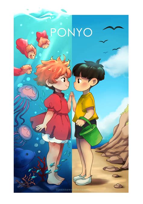 Ponyo by joannawentbananas on DeviantArt | Dibujos de anime, Hayao ...