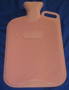Cozywarm Extra Large Hot Water Bottle 2.7Lt. Pink Ribbed Rubber: Amazon ...